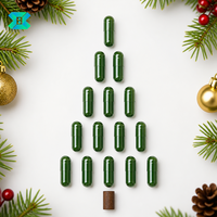 Capsules végétariennes HPMC vides, coques dures à base de plantes, vertes, tailles 000, 00, 0, 1 pour compléments alimentaires