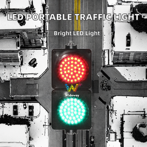 Feu de signalisation intelligent LED alimenté par le réseau électrique, en matériau PC, rouge-vert, pour croisements, horizontal/vertical, <span class=keywords><strong>portable</strong></span>, 100 mm - Product Image 2