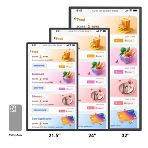 Tablet Android con Schermo Touch Capacitivo IPS da 32 Pollici, Cornice Sottile, 64GB per Gestione Programmi e Prenotazioni Hotel - Product Image 3