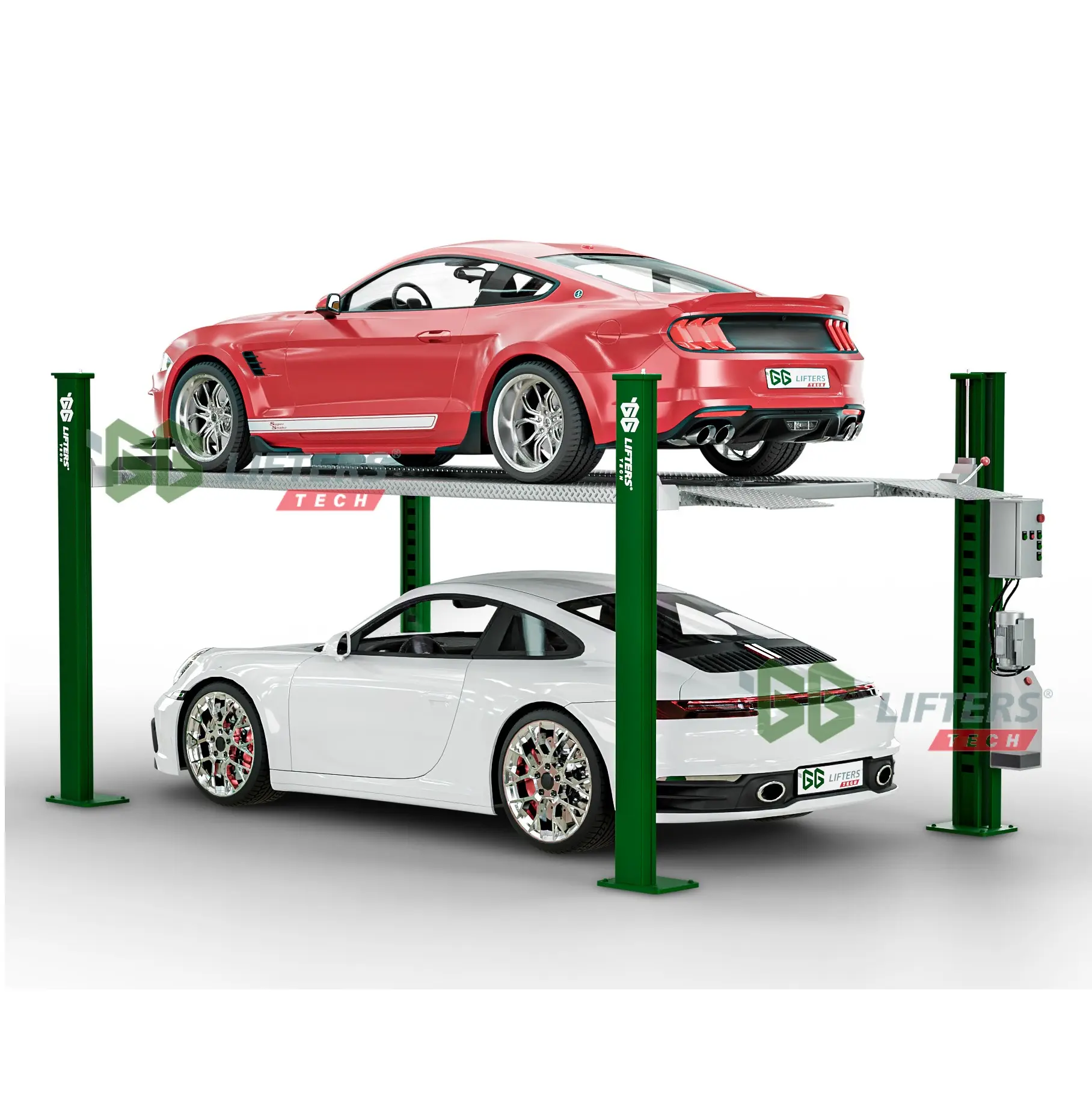 new arrival 4 Post Car Auto Parking Residential Car Lifts Parking Lifter
