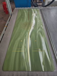 Tapis de Pilates durable en caoutchouc PU à bas prix, avec logo personnalisé et écologique, tapis de yoga antidérapant pour exercices de fitness, vente en gros - Product Image 5