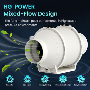 Akış hava duman aspiratörü egzoz fanı karışık plastik CE AC kanal Fan mutfak egzoz plastik santrifüj hava fanı - Product Image 6