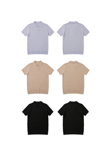 เสื้อยืดคอปกทรงหลวมสไตล์วินเทจ รุ่นใหม่ประจำฤดูร้อนปี 2026 แขนสั้น ลายเกลียวขนมปังทอด สไตล์ลำลองสำหรับผู้ใหญ่ - Product Image 2