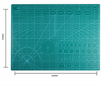 Alfombrilla de Corte Manual de PVC A1 de 3 Capas, Autoregenerable, Antideslizante, para Plotter, de Doble Cara, para Manualidades, 90x60cm
