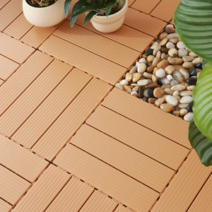 HFBH fabbrica a basso prezzo WPC impermeabile Patio esterno decorativo piastrelle fai da te ponte ad incastro piastrelle - Product Image 2