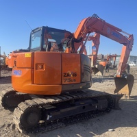 Excavatrice compacte Hitachi ZX75US-5B 2019, 7,5 tonnes, matériel de construction d'occasion en provenance du Japon