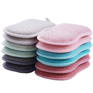 Double Sided Kitchen Cloth Sponge Absorbent Degreasing For Pots And Pans Rectangle Shape Cleaning Cloths In Stock - Product Image 2