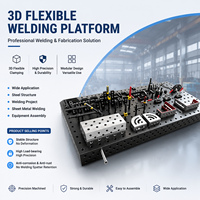 Plateforme de soudage 3D de taille personnalisable, table de soudage modulaire nitrurée à haute planéité pour le soudage par lots