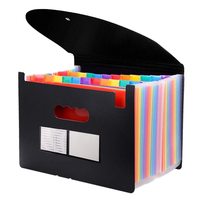 Classification A4 boîte fichier PP plastique accordéon dossier PVC stockage de documents et documents sacs expansion presse-papiers dossier