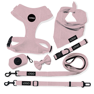 Meilleure vente de produits de luxe ensemble de <span class=keywords><strong>harnais</strong></span> pour <span class=keywords><strong>chien</strong></span> en velours côtelé matériau doux spécial <span class=keywords><strong>harnais</strong></span> pour chiot et sac à merde collier pour <span class=keywords><strong>chien</strong></span> laisse de luxe - Product Image 4