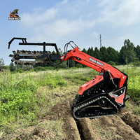 Mini-chargeuse sur chenilles XC1100 certifiée CE à faibles émissions, prix usine et vente flash avec système de moteur hydraulique haut de gamme, livraison rapide