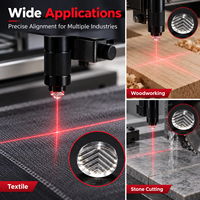 Lentille optique industrielle ZhonNa 8 mm 130 degrés à focalisation croisée PMMA 300-1100 nm pour alignement laser de pneus, pièce d'équipement, accessoire