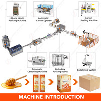 Machine d'emballage automatique multi-voies à scellage 3 côtés pour sachets de shampoing, sachets de liquide, gel douche, ligne d'emballage en carton