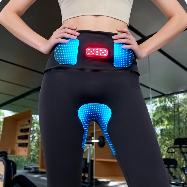 Smart Fitness Leggings Microcurrent Muscle Tone Pelvic Floor Training Red Light Therapy Electrical Pulse Rechargeable Massage