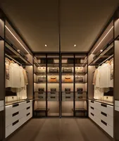 Personnalisation de meubles tout-en-un : Ensemble de meubles de chambre contemporains, Armoire sur mesure, Dressing, Vestiaire