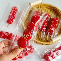 Mainan Fidget Skewer Hawthorn Manisan TPR, Mainan Squishy Pereda Stres untuk Anak-anak dan Dewasa