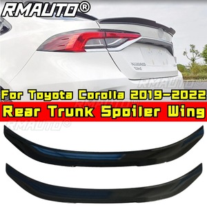 Aileron de coffre arrière Corolla, aspect fibre de carbone, style sport, aileron de coffre arrière pour Toyota Corolla 2019-2022, accessoires de voiture - Product Image 3
