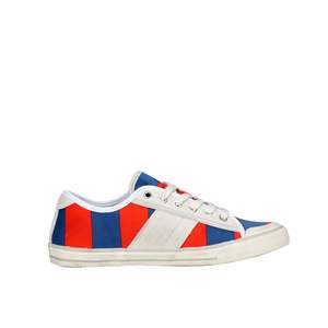 D.A.T.E. Women's TENDER LOW-36 <b>Sneakers</b> Blue Orange Size 38 <b>Canvas</b> Trendy Shoes - Product Image 4