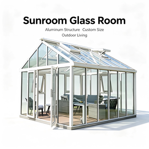 Invernadero de Aluminio con Marco Personalizado, Casa de Cristal para Patio, Jardín, Terraza, Espacio Exterior - Product Image 1