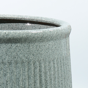 Pot de fleurs sur pied simple, blanc et gris, design moderne minimaliste, pour <span class=keywords><strong>extérieur</strong></span> et intérieur, personnalisable, fait main, pour la maison - Product Image 3