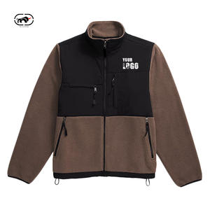 Veste polaire vintage à blocs de couleur avec logo personnalisé, veste d'hiver chaude pour homme, veste <span class=keywords><strong>en</strong></span> nylon patchwork, fermeture éclair intégrale, vêtements de travail <span class=keywords><strong>en</strong></span> plein air, vente <span class=keywords><strong>en</strong></span> gros - Product Image 1