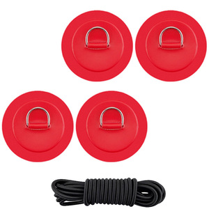 LCO-SPORT Anillo en D para Bote Inflable, Hebilla de Cuerda, Parche de PVC, Accesorio Universal para Tabla de Surf con Cuerda Negra - Product Image 5