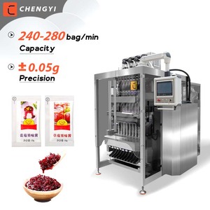 Máquina Automática de Envasado de Bolsas con Sellado de Tres Lados y Múltiples Carriles para Jugos de Frutas/Líquidos/Miel/Salsas/Mermeladas - Product Image 1