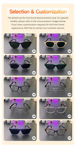 نظارات ذكية رياضية خارجية مضادة للضوء الأزرق بالجملة، شحن مغناطيسي، مكالمات صوتية، استماع للموسيق بدون استخدام اليدين - Product Image 5