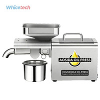 Presse à Huile Commerciale Automatique WH-250-888A, Mini Presse Intelligente en Acier Inoxydable pour Usage Domestique et Commercial