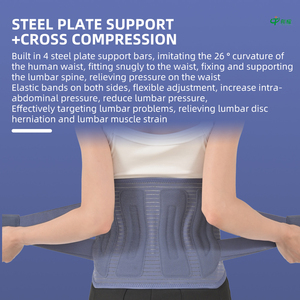 Medische hulpmiddelen Therapie Taille-trimmerriem Verstelbare bandjes Ademend ontwerp Ondersteuning voor de onderrug Lumbale bescherming Zacht - Product Image 5