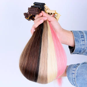 定制不同颜色高端12A级人发延伸厂家批发6d发延伸沙龙 - Product Image 2
