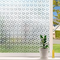 Película de Privacidad para Ventanas con Adhesión Estática de Alta Calidad, Adhesivo Decorativo para Vidrio con Patrón de Color Láser 3D