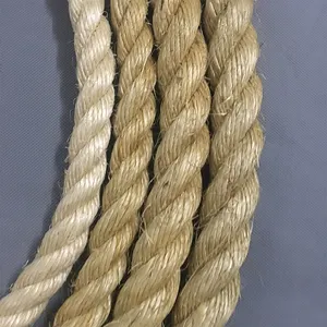 Manila outdoor rope ship rope 6~60mm 3/4-strand sisal rope