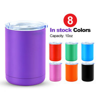 Gobelet de voyage isolé en acier inoxydable, tasses à double paroi pour impression sublimation, blanc, 20 pièces, en vrac