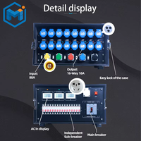 Équipement de scène Dj 16Ch 3 Phase Output Power Centro De Carga Distribution Rack Box