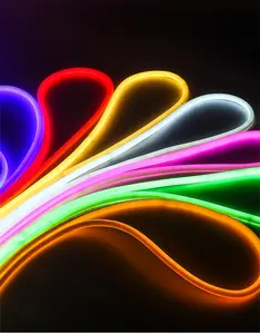 ETL terdaftar lampu Neon Flex 12V DC 24V DC LED Neon Flex 120LED/M pencahayaan untuk rumah Bar dekorasi fleksibel bar cahaya