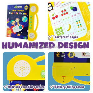 Livre Sonore Interactif Électronique d'Apprentissage Intelligent avec Boutons pour Enfants : Chansons Françaises - Product Image 5