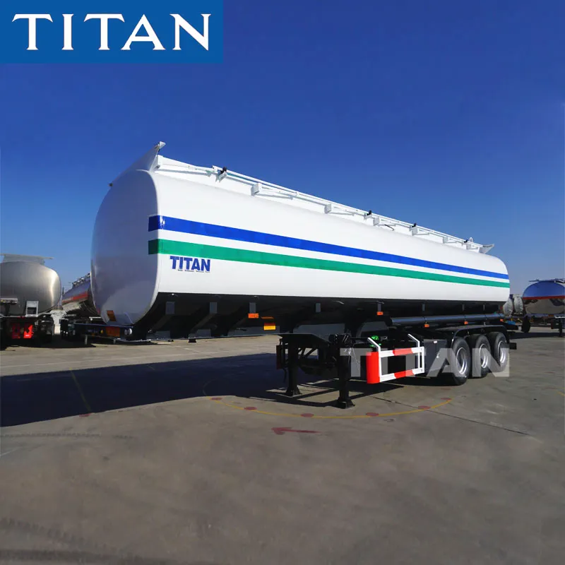 TITAN 3 akslar yakıt tankeri kamyon depolu yarı römork üreticileri