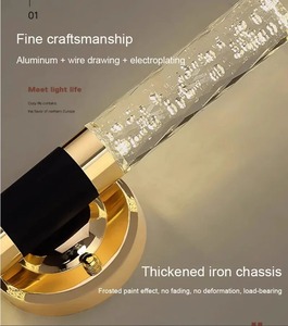 Applique murale moderne dorée <span class=keywords><strong>de</strong></span> luxe pour chambre à coucher salon escalier créatif lumière personnalisée pour <span class=keywords><strong>miroir</strong></span> <span class=keywords><strong>salle</strong></span> <span class=keywords><strong>de</strong></span> <span class=keywords><strong>bain</strong></span> <span class=keywords><strong>luminaire</strong></span> - Product Image 4