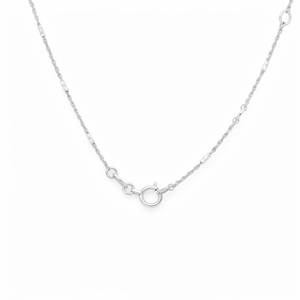Chic Textured <b>Pineapple</b> Shape White Pt950 Fine Rope Chain Necklace For Ladies Casual Stackable Platinum Jewelry - Product Image 1