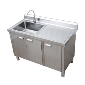 Modular Stainless Steel <strong>Small</strong> <strong>Kitchen</strong> <strong>Cabinet</strong> Set with Sink - Product Image 2