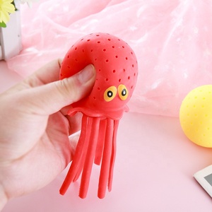 ของเล่นบีบน้ำรูปปลาหมึกหลากสี JOTOYS ของเล่นคลายเครียด ของเล่นอาบน้ำ ของตกแต่งห้องอาบน้ำ ของขวัญฤดูร้อน - Product Image 2