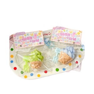 Ice Cream Cone Sensory Fidget Squeeze <b>Toy</b>-Super Soft Plastic Stress Relief 12-Piece Color <b>Box</b> Set for Girls - Product Image 1