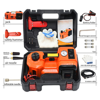 Nouveau produit : Cric électrique 5 tonnes avec pompe à air 12V, kit cric hydraulique électrique pour changement de pneu et urgences routières