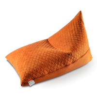 Costura de tela de ante para sala de estar, cómoda, acolchada, triple almohada, PUF, silla, sofá