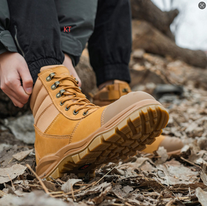 <span class=keywords><strong>Stivali</strong></span> di sicurezza <span class=keywords><strong>con</strong></span> punta <span class=keywords><strong>in</strong></span> acciaio per indossare comodamente cavalli pazzi marroni e pelle di Nubuck gialla <span class=keywords><strong>con</strong></span> <span class=keywords><strong>stivali</strong></span> da lavoro di sicurezza <span class=keywords><strong>con</strong></span> <span class=keywords><strong>cerniera</strong></span> - Product Image 3