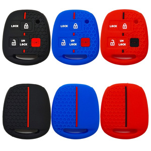 <span class=keywords><strong>Silicone</strong></span> chìa khóa xe Bìa Shell Fob cho TOYOTA avensis Camry Corolla RAV4 Prado Yaris Tarago FJ Cruiser Land cho Lexus Key trường hợp - Product Image 2