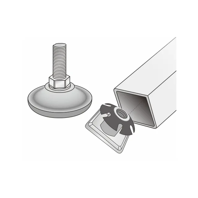 Hyderon 1/4 "-20S 5/16"-18S 3/8 "-16S Roestvrijstalen Hoogte Meubilair Nivellering Voeten Verstelbare Basis Glijders