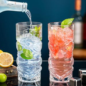 Venta al por mayor de cristal transparente personalizado de alta bola cóctel vaso para beber Hawaiian <span class=keywords><strong>Tiki</strong></span> Grimace Zombie Bar Party Ware - Product Image 2