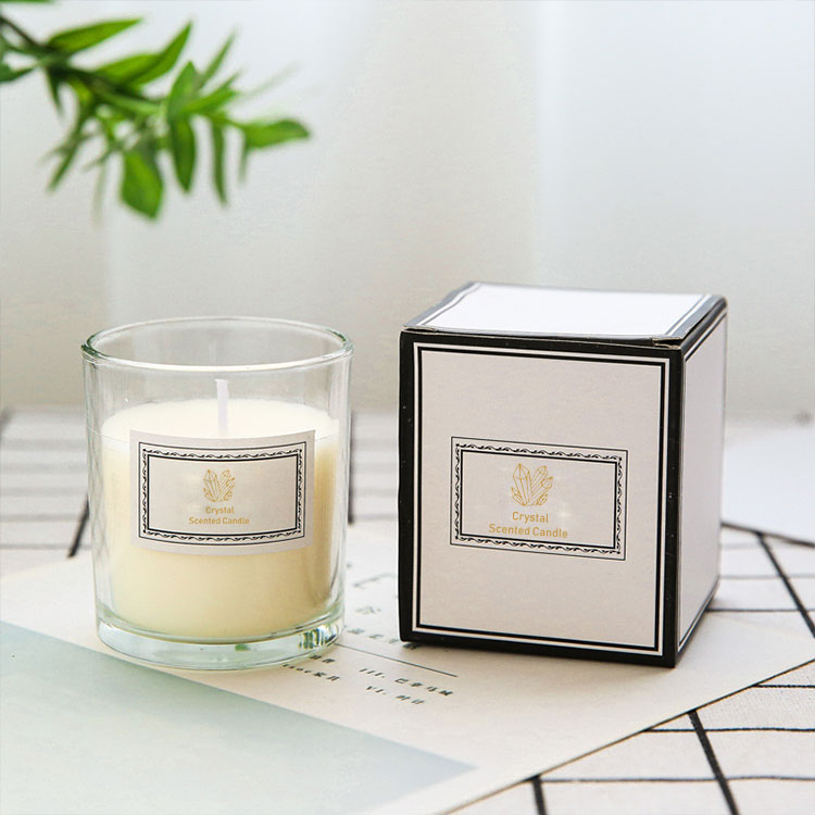 Натуральный экологически чистый ароматизатор на заказ, Роскошные драгоценные камни, Органические Кристаллы, ароматические свечи из соевого воска в стеклянной банке